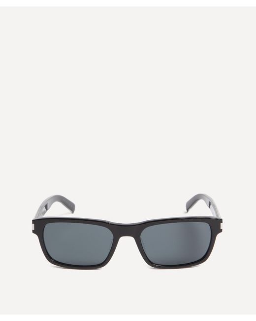 Saint Laurent Gray Mens Square Sunglasses One Size for men