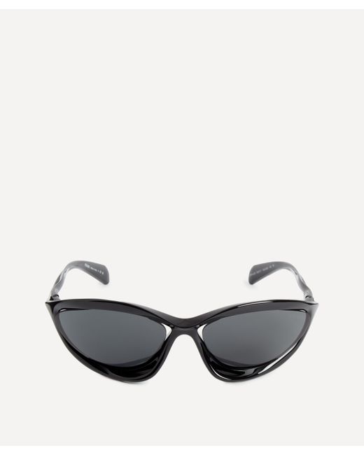 Prada Black Mens Oval Sunglasses One Size for men