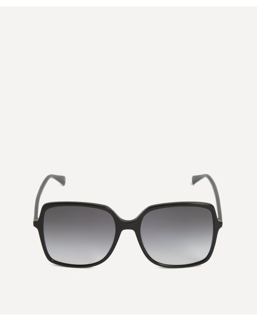 Gucci Gray Women's Oversized Slim Square Sunglasses One Size