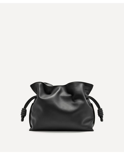 Loewe Black Women's Flamenco Leather Clutch Bag One Size