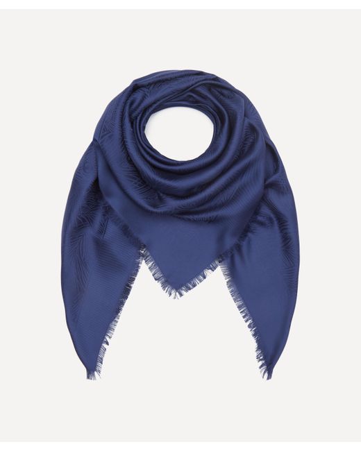Liberty Blue Women's Hera Jacquard 120x120 Silk Scarf One Size