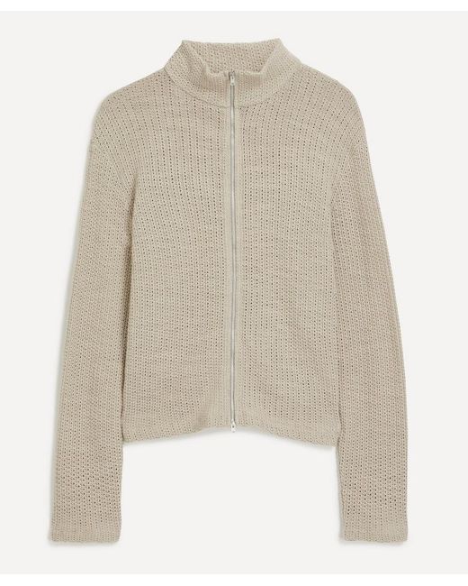 Our Legacy Natural Shrunken Fullzip Polo for men