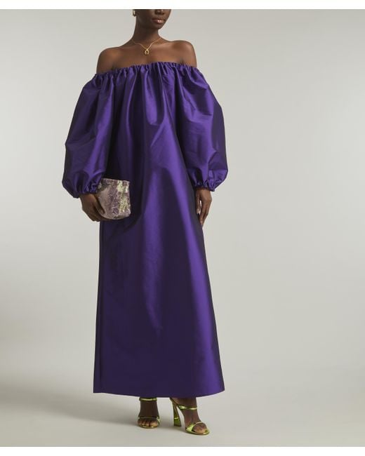 BERNADETTE Purple Women's Long Bobby Dress 10