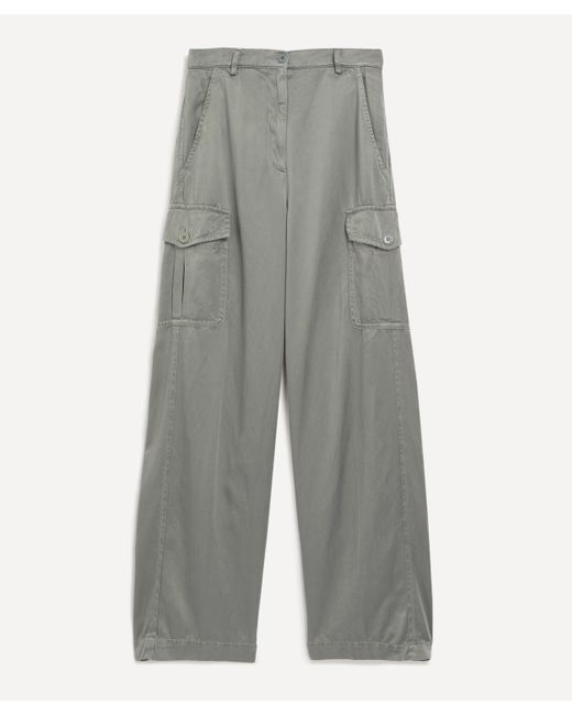 Dries Van Noten Gray Women's Grey Cargo Trousers
