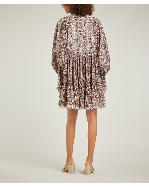 byTiMo Cotton Slub Flowers Shift Dress 