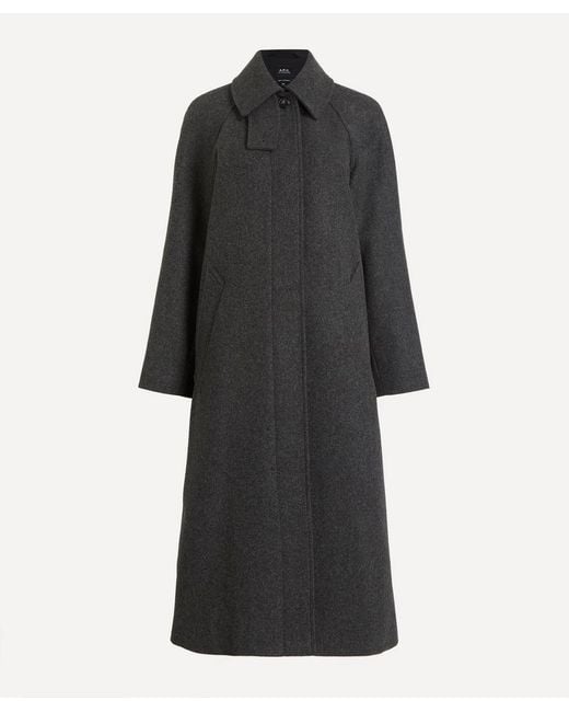 A.P.C. Black Wool Coat