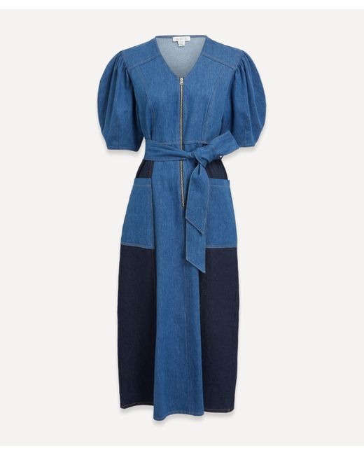 ALIGNE Blue Women's Jalen Patchwork Denim Dress