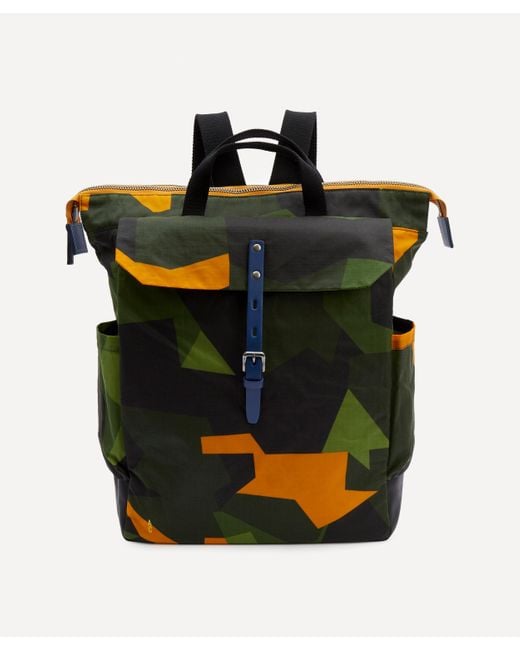 Ally Capellino Black Fin Camouflage Backpack for men