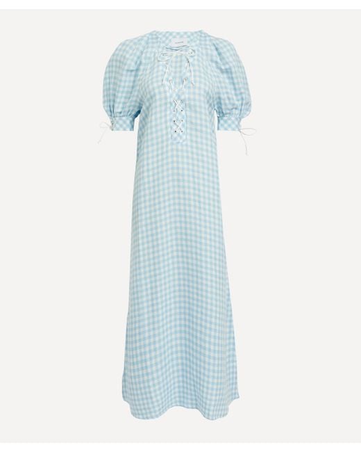 Sleeper Women's Blue Vichy Garden Dress