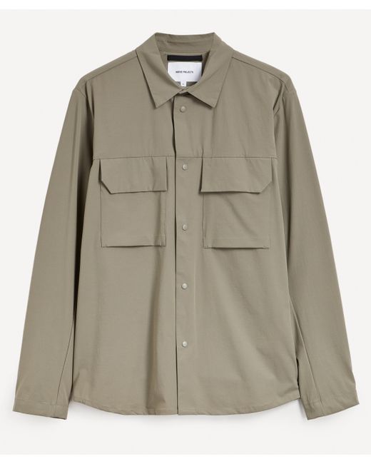 Norse Projects Green Mens Jens Travel Light Shirt for men