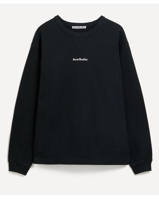 Acne Studios Logo Sweatshirt Small in Black for Men Lyst UK