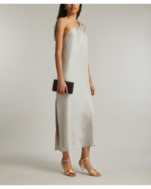 Loulou Studio White Women's Adela Asymmetric Dress
