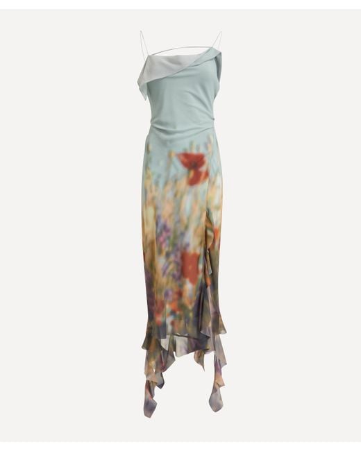 Acne Multicolor Women's Ruffle Strap Dress 8