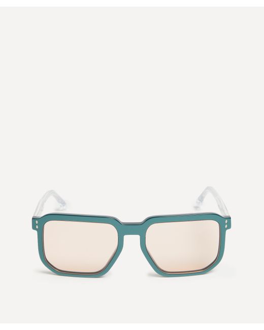 Isabel Marant Women's Acetate Semi-transparent Green Geometric Sunglasses One Size