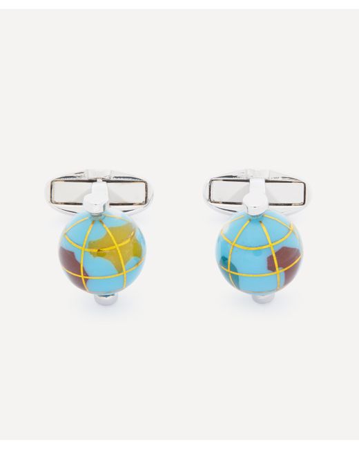 Paul Smith Blue Mens Spinning Globe Cufflinks One Size for men