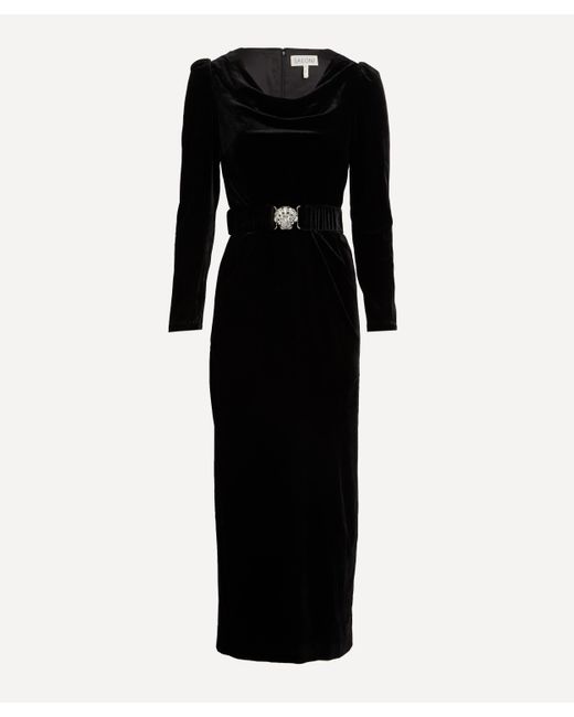 Saloni Black Women's Jinx-e Velvet Dress 8