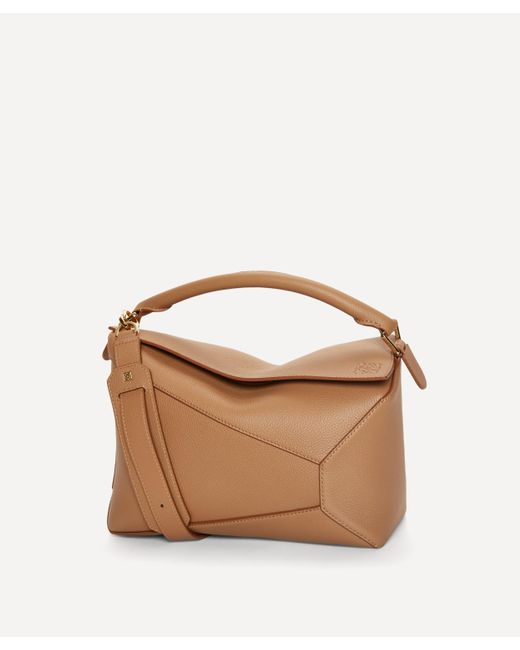 Loewe Brown Women's Puzzle Edge Top Handle Bag One Size