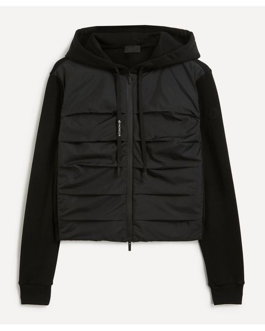 Moncler Black Women's Padded Cotton Hoodie