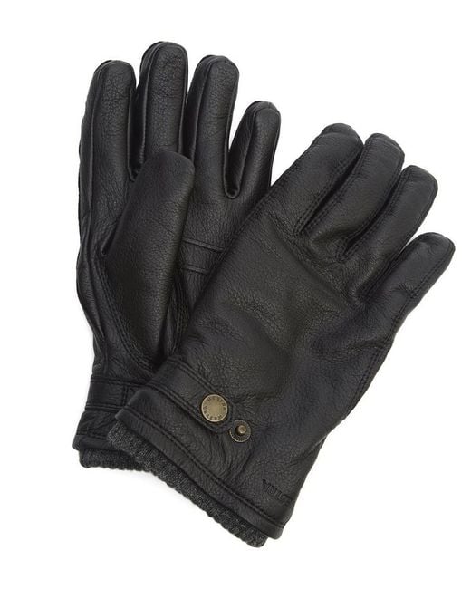 Hestra Black Utsjo Gloves-10 for men