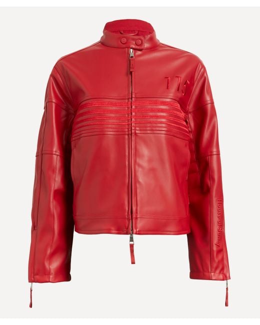 House Of Sunny Red Women's The Racer Jacket Xl