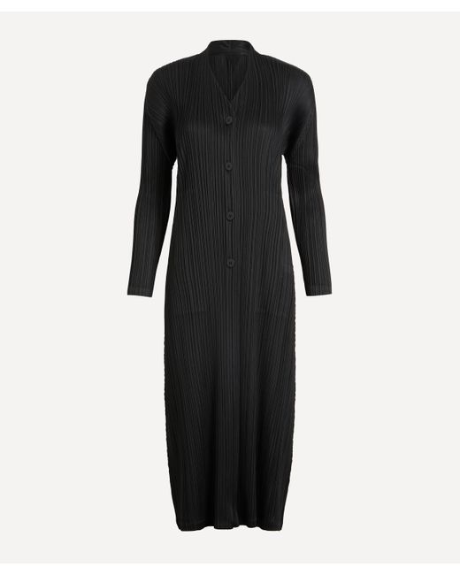 Pleats Please Issey Miyake Black Women's Monthly Colours December Long Coat 2