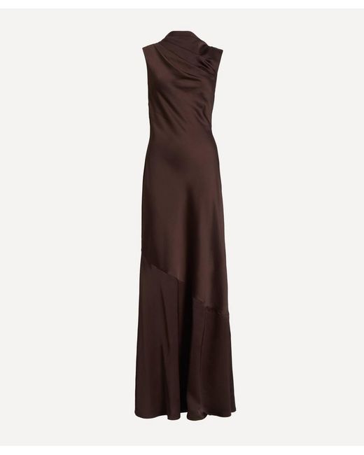 Significant Other Women's Purple Lana Satin Maxi Dress - coffeafoods.com