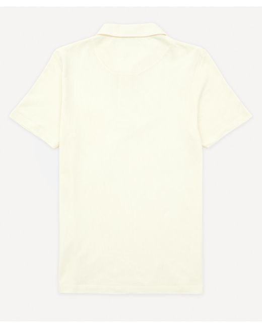 Sunspel Natural Mens Riviera Mesh Polo-shirt Xl for men