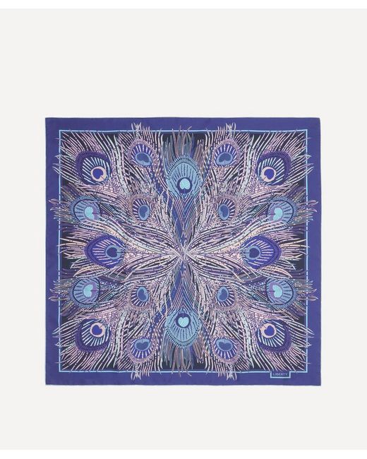 Liberty Blue Hera 90X90 Silk Scarf