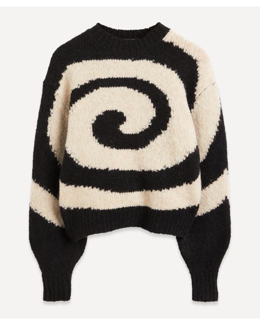 Paloma Wool Twister Swirl Intarsia Knit Jumper in Green | Lyst