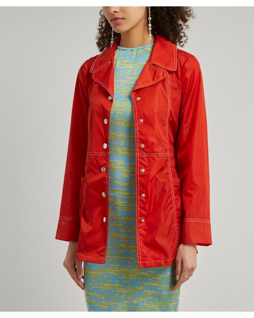 red and green jacket