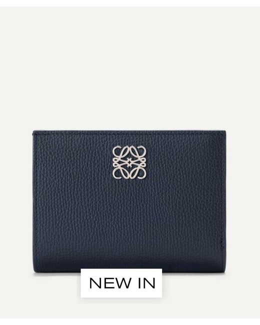 Loewe Blue Anagram Compact Wallet
