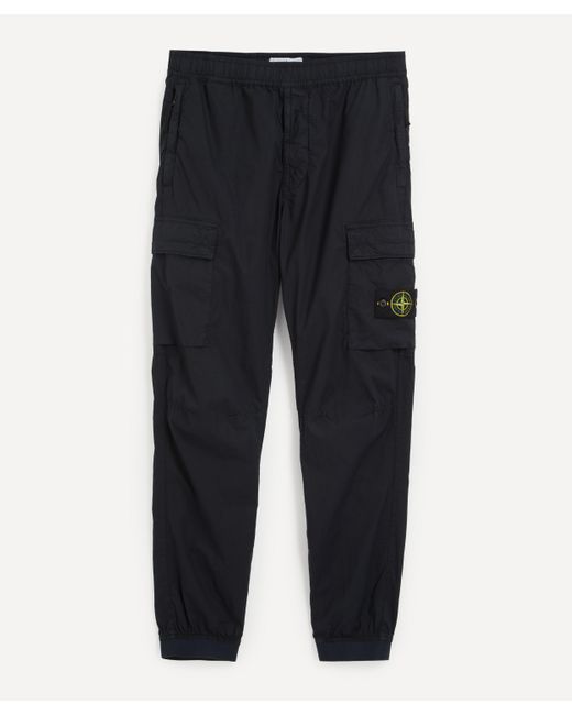 Stone Island Blue Mens Tapered Cargo Trousers 30 for men
