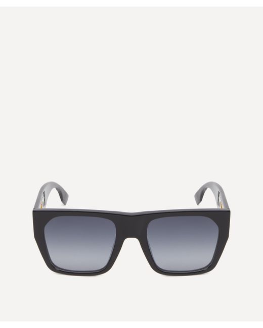 Fendi Gray Baguette Square Sunglasses One Size