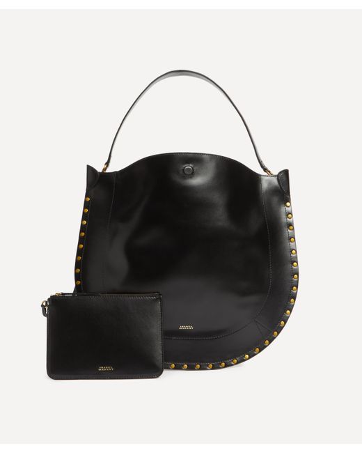 Isabel Marant Black Women's Oskan Hobo Soft Shoulder Bag One Size