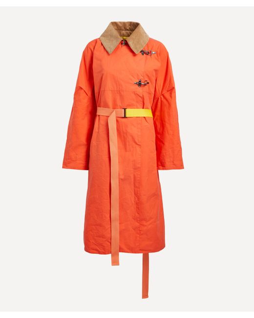 Barbour Red Women's X Roksanda Vita Showerproof Trench Coat 12