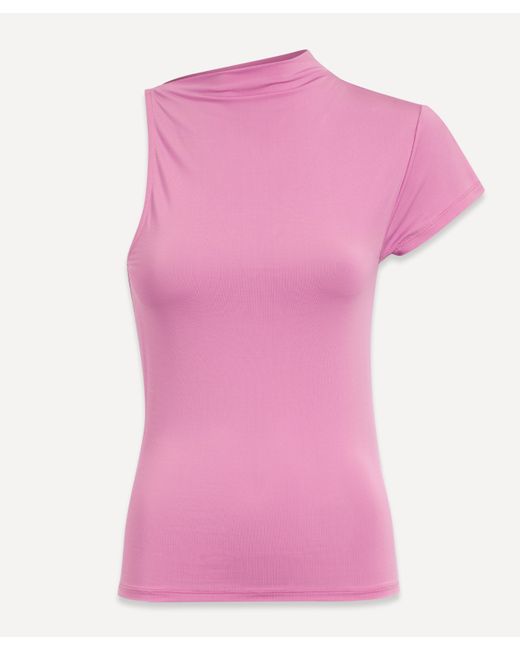Paloma Wool Pink Women's Hilton Asymmetric Top