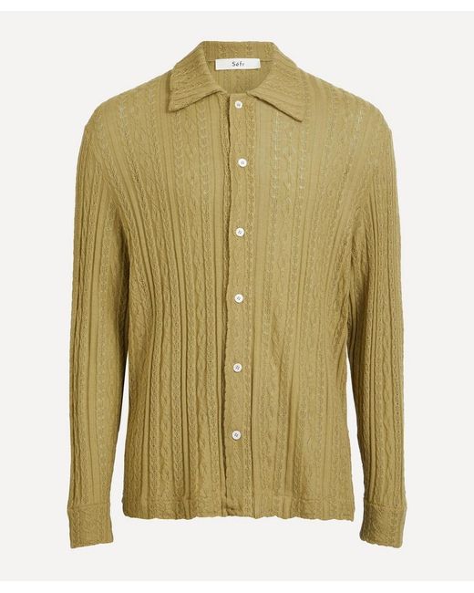 Séfr Riku Shirt in Green for Men | Lyst
