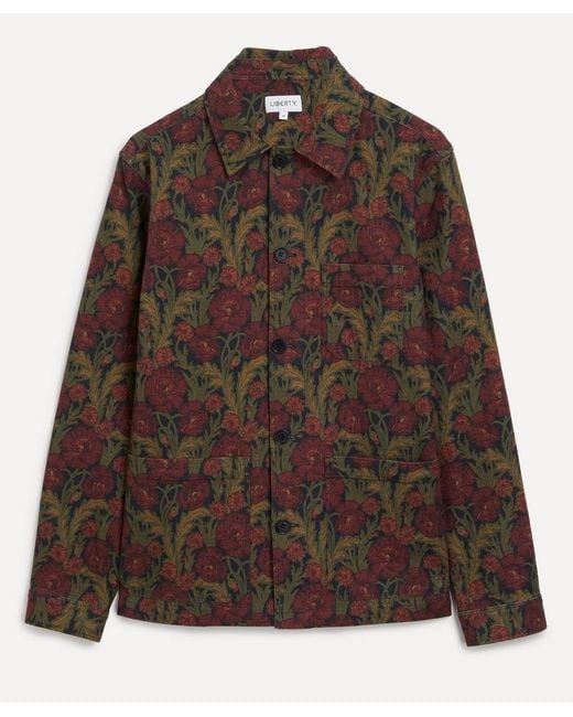 Liberty Brown Maud's Bloom Chore Jacket for men