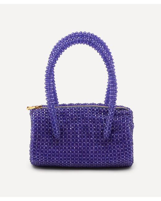 Shrimps Blue Gus Beaded Bowling Bag