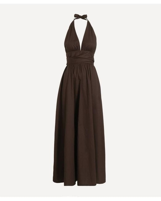 Faithfull the Brand Lido Maxi Dress in Brown | Lyst
