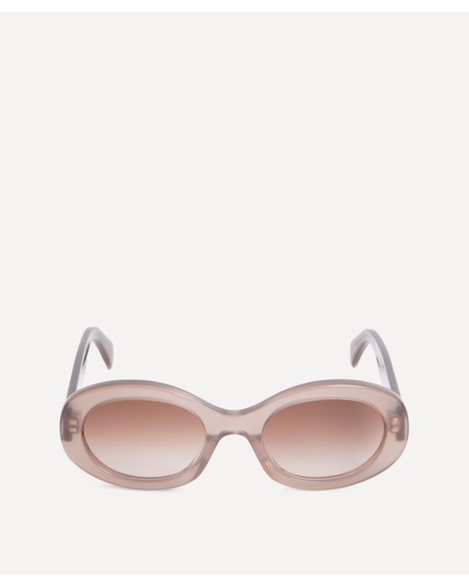 Céline Pink Women's Triomphe Oval Sunglasses One Size