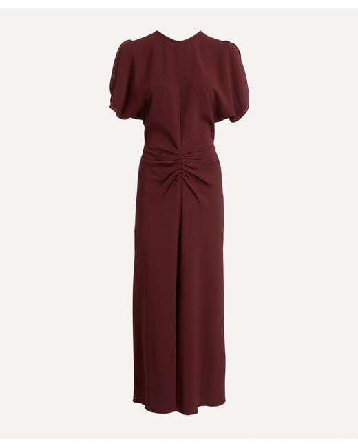 Victoria Beckham Red Isabella Satin Gown