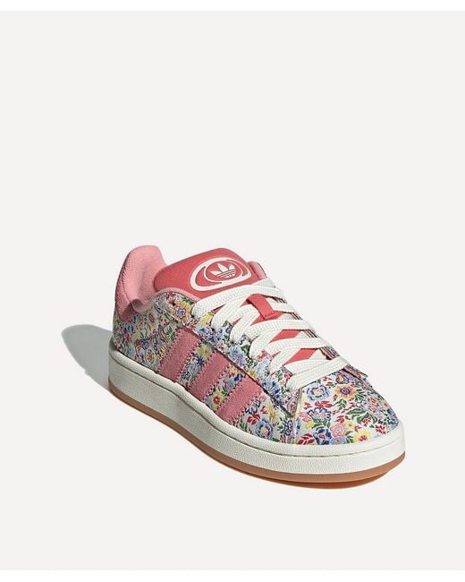 Adidas Pink X Liberty London Campus 00S Elastic Lace Kids Shoes