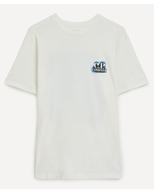 C P Company White C. P. Company Mens 24/1 Jersey Artisanal British Sailor T-shirt Xl for men