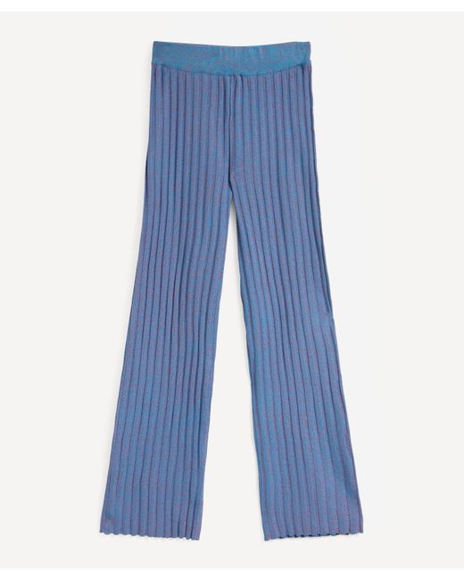 Paloma Wool Blue Fromthe Rib Knit Trousers