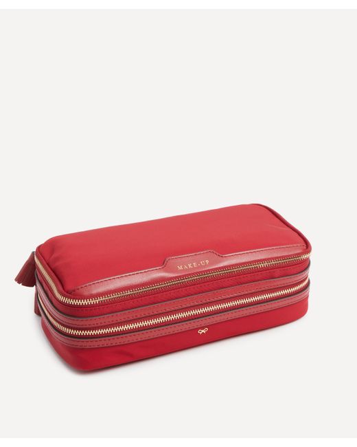 Anya Hindmarch Red Women's Make-up Pouch Bag One Size