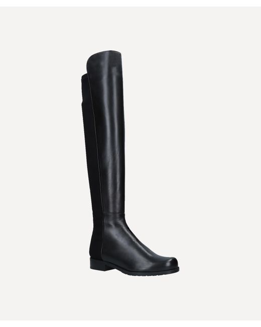 Stuart Weitzman 5050 Knee-high Leather Boots in Black - Lyst