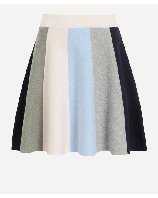 J.W. Anderson Blue Panelled Scarf-Knit Skirt