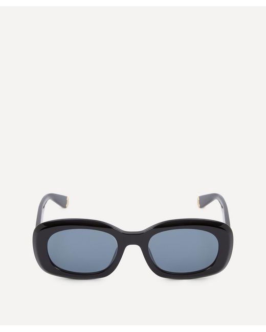 Stella McCartney Blue Rectangular Acetate Sunglasses