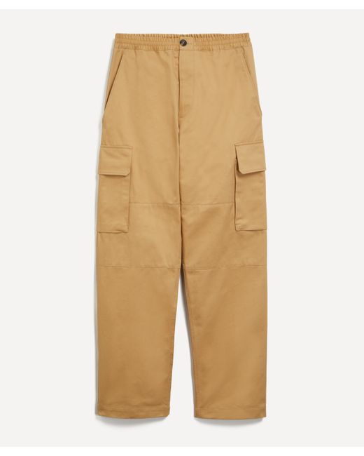 Marni Natural Mens Gabardine Workwear Cargo Trousers 40/50 for men